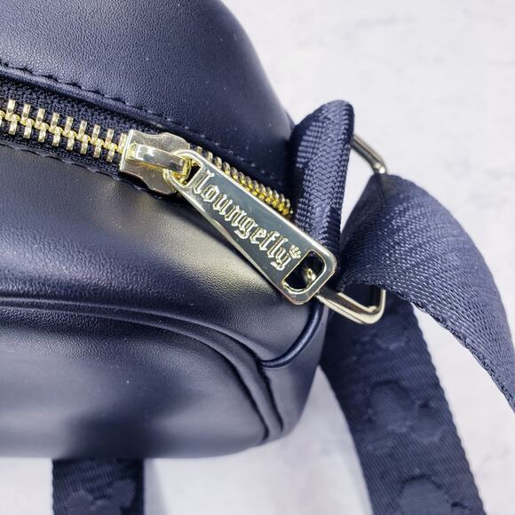 NWT DISNEY X LOUNGEFLY Mickey Mouse Heart Hands Crossbody Bag Black and Red - Picture 14 of 15